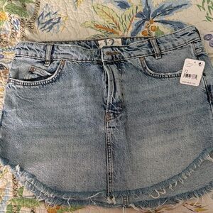 Free People Denim Mini Skirt